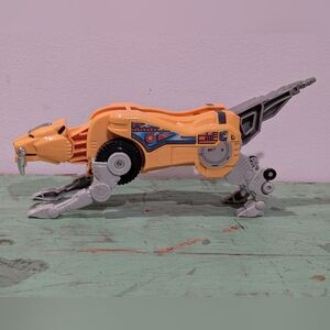 Vintage Bandai 1991 MMPR Mighty Morphin Power Rangers Yellow Sabertooth Megazord